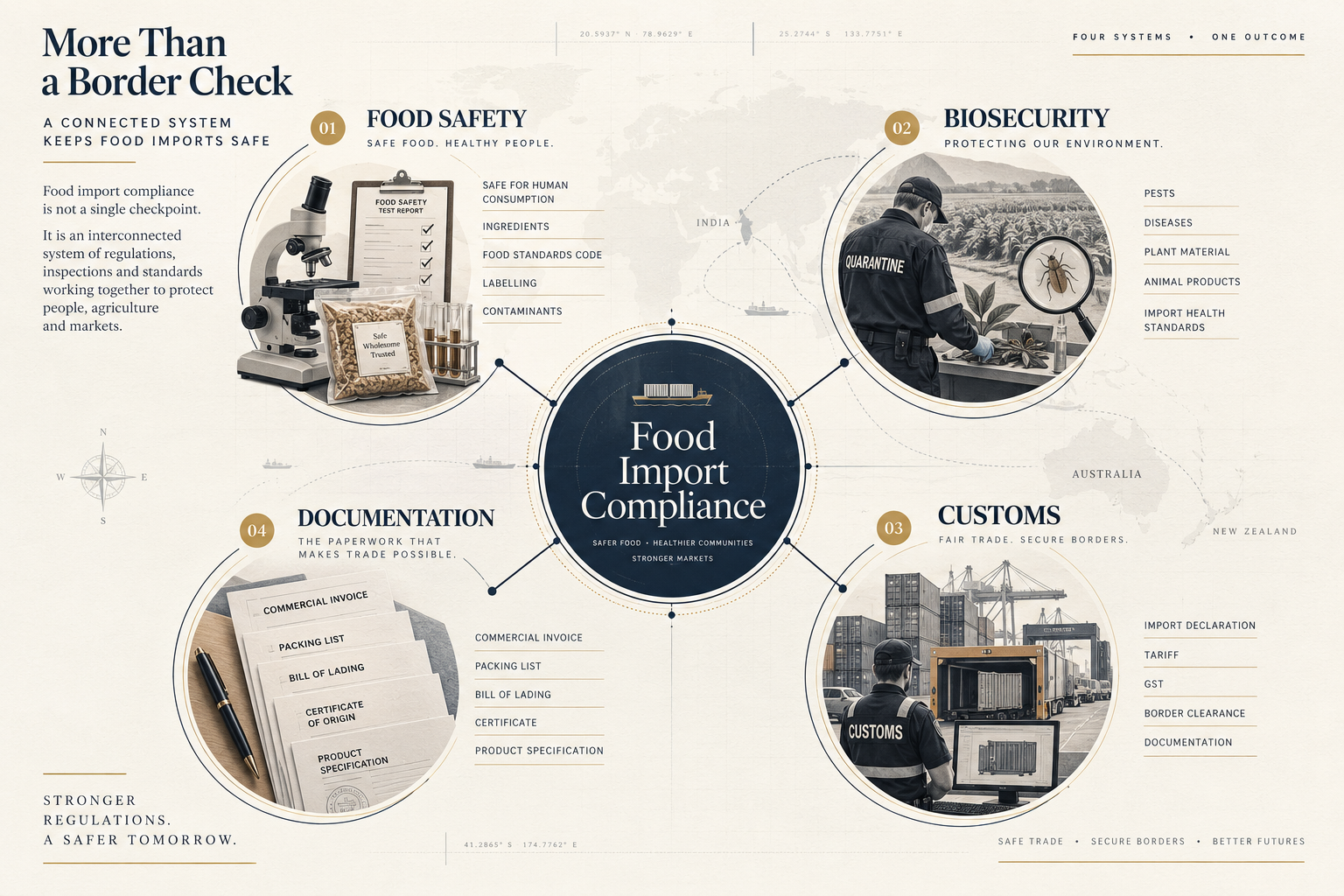Figure 4.0: Three Pillars of Food Import Compliance Framework