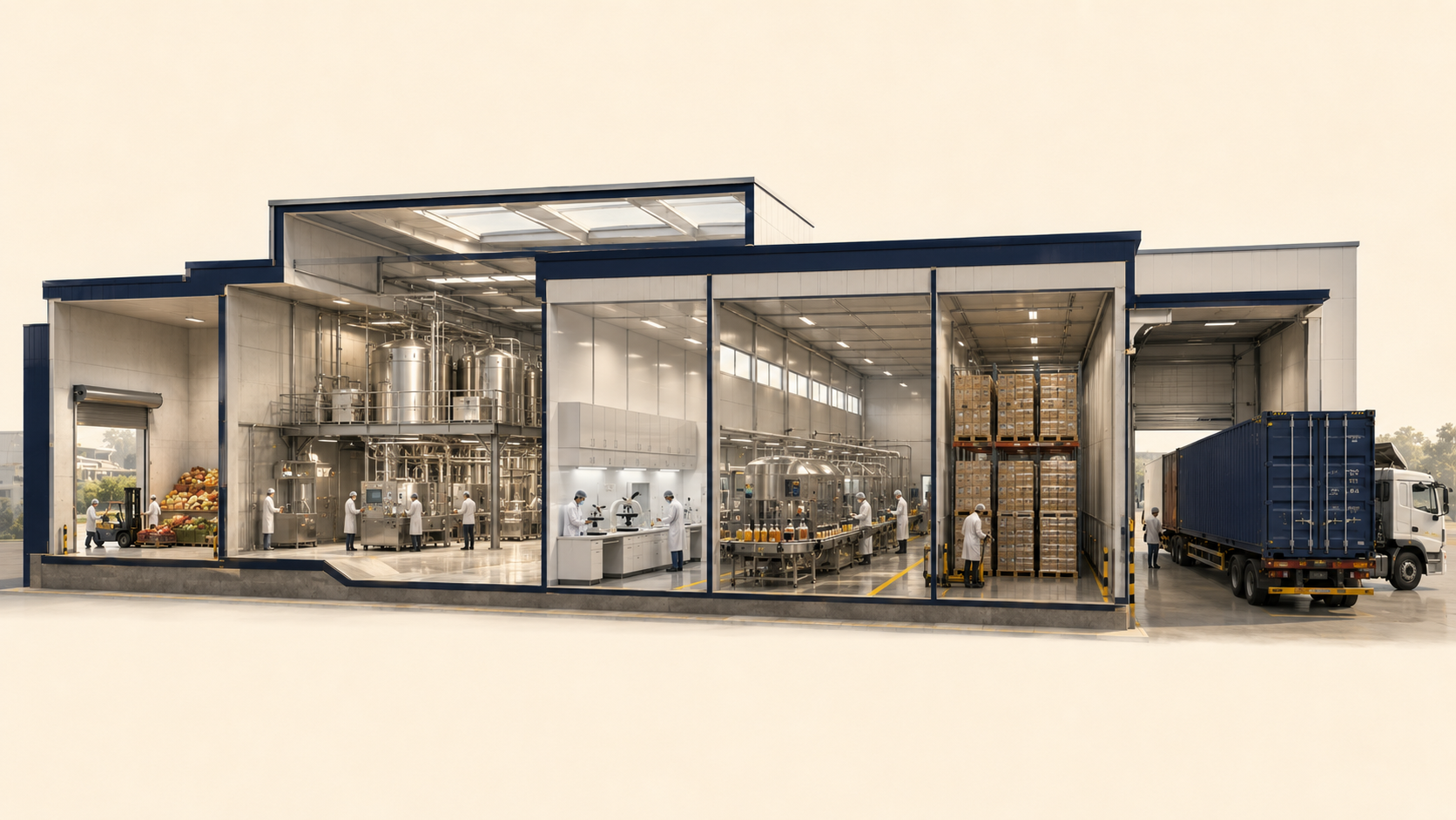 Figure 2.0: Inside an Export-Ready Food Manufacturing Facility in India